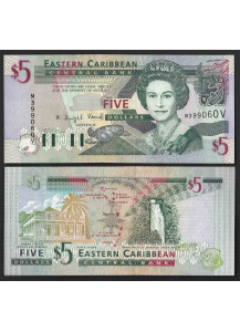 SAINT VINCENT Stati dei Caraibi orientali 5 dollars 2003-09 Fior di Stampa